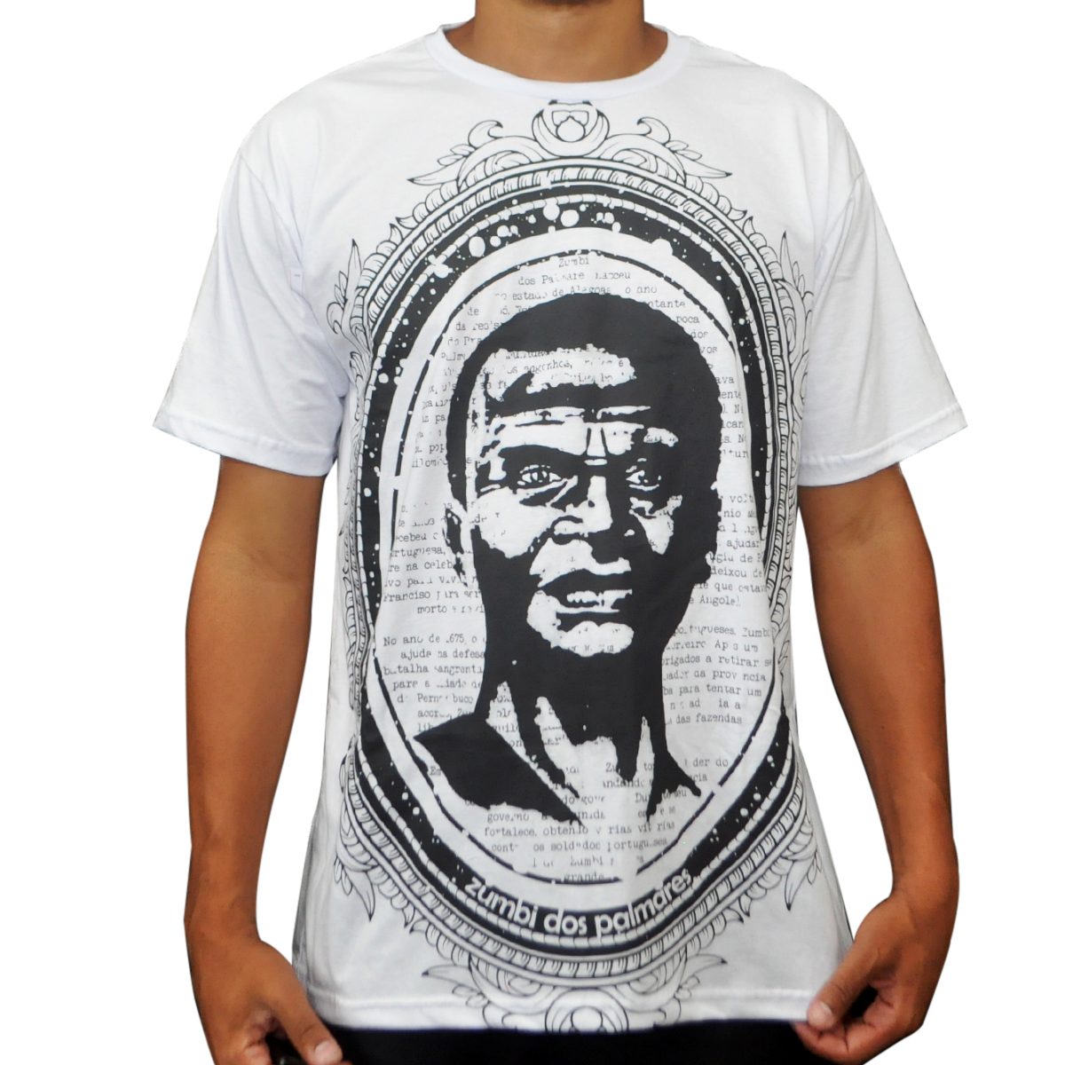  Camiseta Zumbi do Palmares - Branco